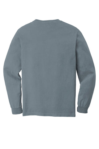 COMFORT COLORS Heavyweight Ring Spun Long Sleeve Pocket Tee (Granite)