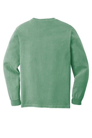 COMFORT COLORS Heavyweight Ring Spun Long Sleeve Pocket Tee (Light Green)