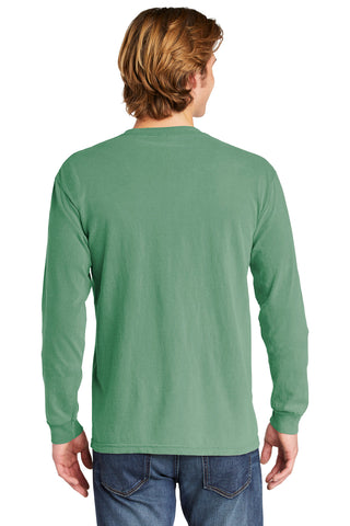 COMFORT COLORS Heavyweight Ring Spun Long Sleeve Pocket Tee (Light Green)