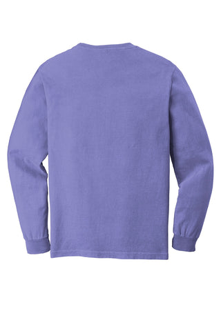 COMFORT COLORS Heavyweight Ring Spun Long Sleeve Pocket Tee (Violet)