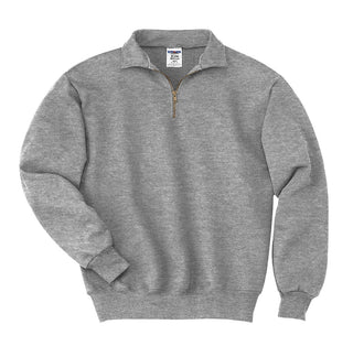Jerzees Super Sweats NuBlend 1/4-Zip Sweatshirt with Cadet Collar (Oxford)