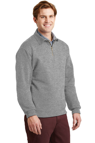 Jerzees Super Sweats NuBlend 1/4-Zip Sweatshirt with Cadet Collar (Oxford)