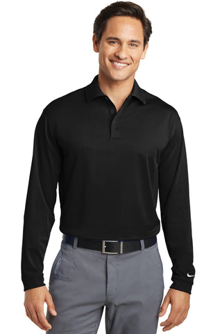 Nike Long Sleeve Dri-FIT Stretch Tech Polo (Black)