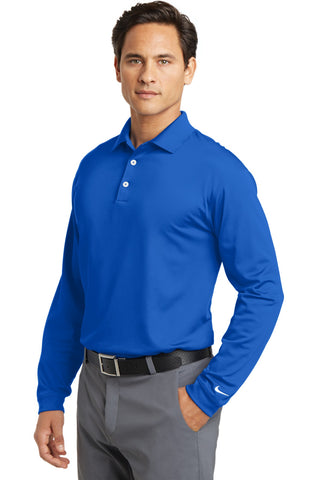 Nike Long Sleeve Dri-FIT Stretch Tech Polo (Blue Sapphire)