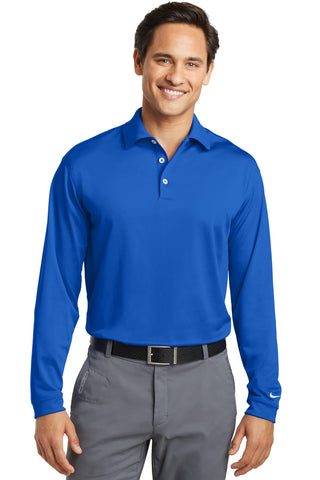 Nike Long Sleeve Dri-FIT Stretch Tech Polo (Blue Sapphire)