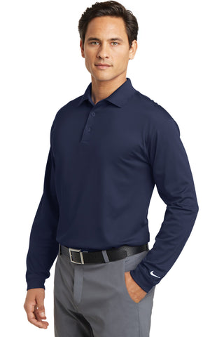 Nike Long Sleeve Dri-FIT Stretch Tech Polo (Midnight Navy)