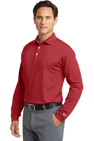 Nike Long Sleeve Dri-FIT Stretch Tech Polo (Varsity Red)