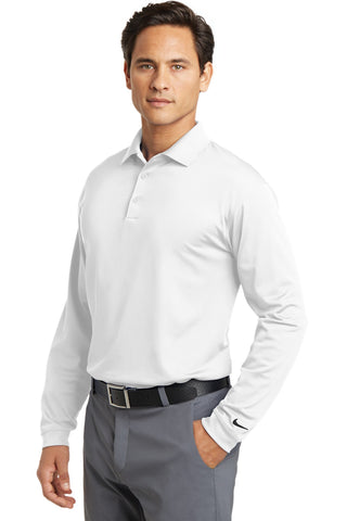 Nike Long Sleeve Dri-FIT Stretch Tech Polo (White)