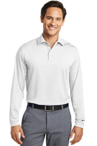 Nike Long Sleeve Dri-FIT Stretch Tech Polo (White)