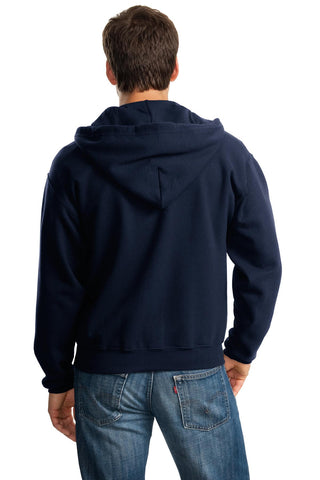 Jerzees Super Sweats NuBlend Full-Zip Hooded Sweatshirt (Navy)