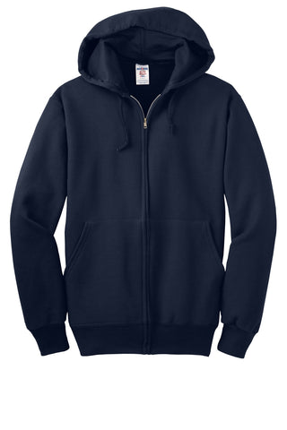 Jerzees Super Sweats NuBlend Full-Zip Hooded Sweatshirt (Navy)