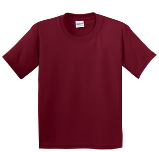 Gildan Youth Heavy Cotton 100% Cotton T-Shirt (Cardinal Red)