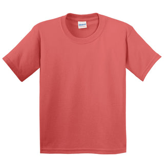 Gildan Youth Heavy Cotton 100% Cotton T-Shirt (Coral Silk)