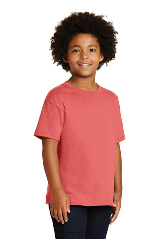 Gildan Youth Heavy Cotton 100% Cotton T-Shirt (Coral Silk)