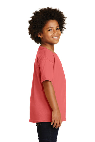 Gildan Youth Heavy Cotton 100% Cotton T-Shirt (Coral Silk)