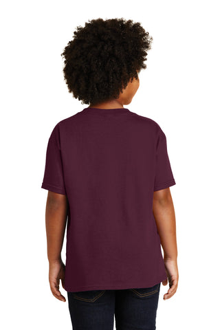 Gildan Youth Heavy Cotton 100% Cotton T-Shirt (Maroon)