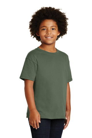 Gildan Youth Heavy Cotton 100% Cotton T-Shirt (Military Green)