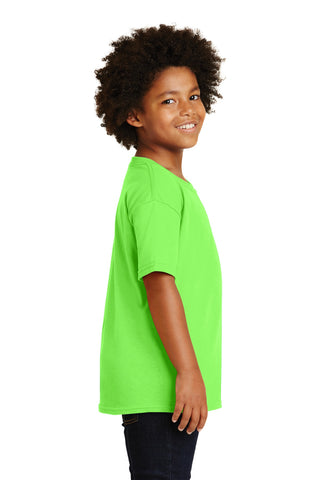 Gildan Youth Heavy Cotton 100% Cotton T-Shirt (Neon Green)