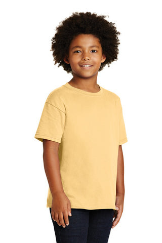 Gildan Youth Heavy Cotton 100% Cotton T-Shirt (Yellow Haze)