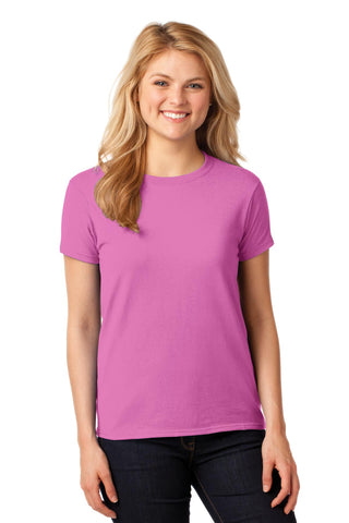 Gildan Ladies Heavy Cotton 100% Cotton T-Shirt (Azalea)