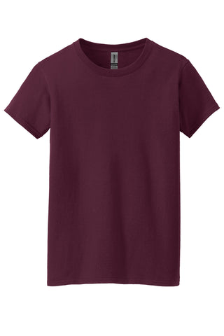 Gildan Ladies Heavy Cotton 100% Cotton T-Shirt (Maroon)