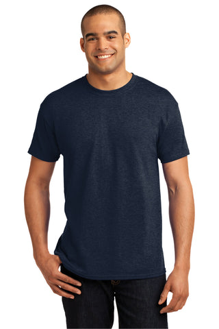 Hanes EcoSmart 50/50 Cotton/Poly T-Shirt (Heather Navy)