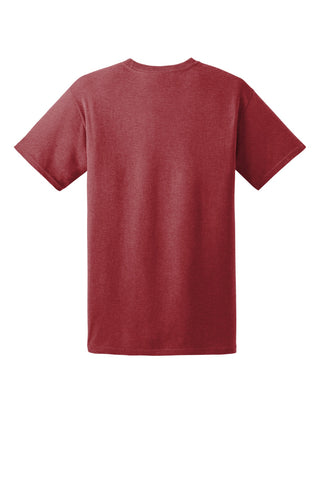 Hanes EcoSmart 50/50 Cotton/Poly T-Shirt (Heather Red)