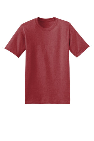 Hanes EcoSmart 50/50 Cotton/Poly T-Shirt (Heather Red)