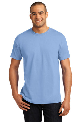 Hanes EcoSmart 50/50 Cotton/Poly T-Shirt (Light Blue)