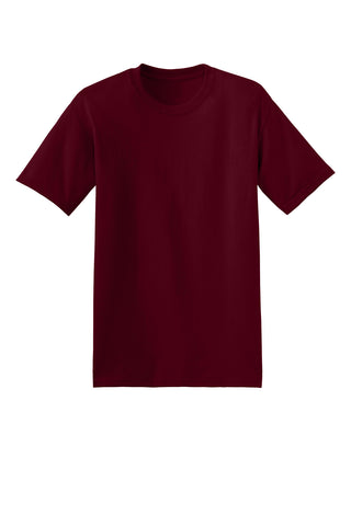 Hanes EcoSmart 50/50 Cotton/Poly T-Shirt (Maroon)