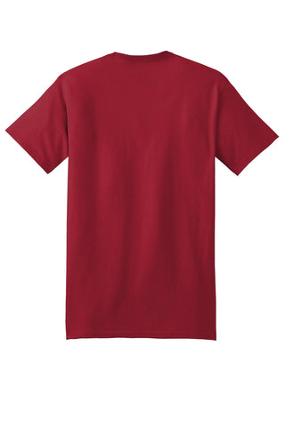 Hanes Beefy-T 100% Cotton T-Shirt (Deep Red)
