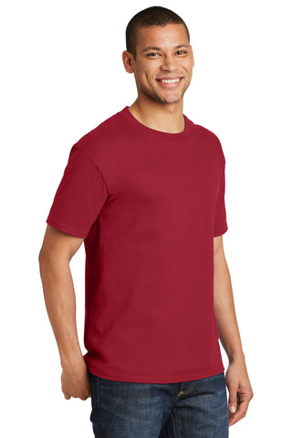 Hanes Beefy-T 100% Cotton T-Shirt (Deep Red)