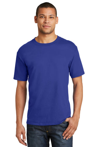 Hanes Beefy-T 100% Cotton T-Shirt (Deep Royal)
