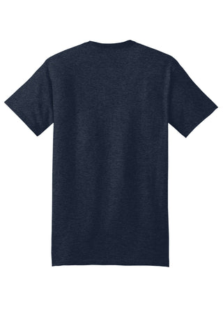 Hanes Beefy-T 100% Cotton T-Shirt (Heather Navy)