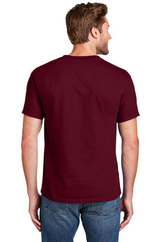 Hanes Beefy-T 100% Cotton T-Shirt (Maroon)