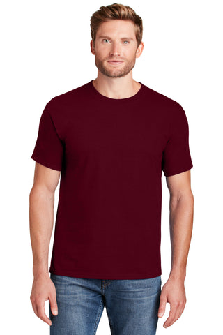 Hanes Beefy-T 100% Cotton T-Shirt (Maroon)