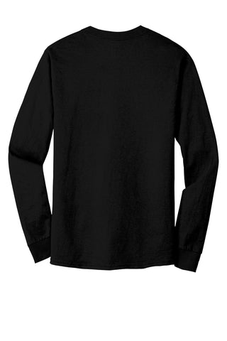 Hanes Beefy-T 100% Cotton Long Sleeve T-Shirt (Black)