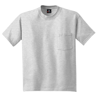 Hanes Beefy-T 100% Cotton T-Shirt with Pocket (Ash*)