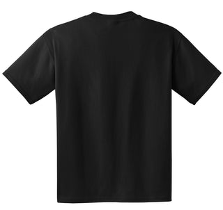 Hanes Beefy-T 100% Cotton T-Shirt with Pocket (Black)