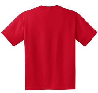 Hanes Beefy-T 100% Cotton T-Shirt with Pocket (Deep Red)