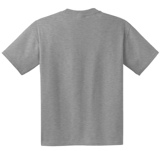 Hanes Beefy-T 100% Cotton T-Shirt with Pocket (Light Steel)