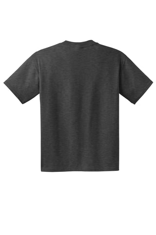 Hanes Beefy-T 100% Cotton T-Shirt with Pocket (Charcoal Heather)