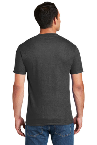 Hanes Beefy-T 100% Cotton T-Shirt with Pocket (Charcoal Heather)