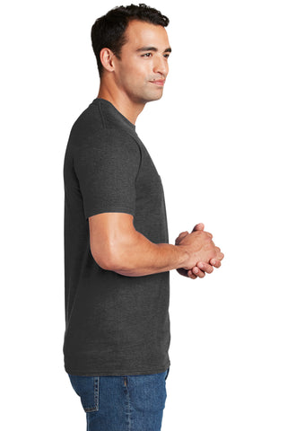 Hanes Beefy-T 100% Cotton T-Shirt with Pocket (Charcoal Heather)