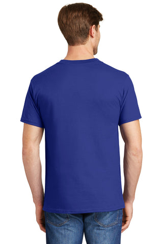 Hanes Beefy-T 100% Cotton T-Shirt with Pocket (Deep Royal)