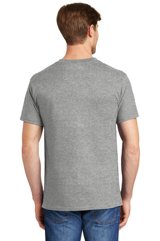 Hanes Beefy-T 100% Cotton T-Shirt with Pocket (Light Steel)