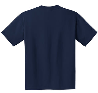 Hanes Beefy-T 100% Cotton T-Shirt with Pocket (Navy)