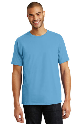 Hanes Authentic 100% Cotton T-Shirt (Aquatic Blue)