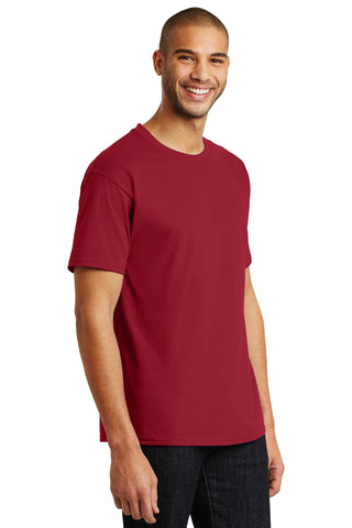 Hanes Authentic 100% Cotton T-Shirt (Deep Red)