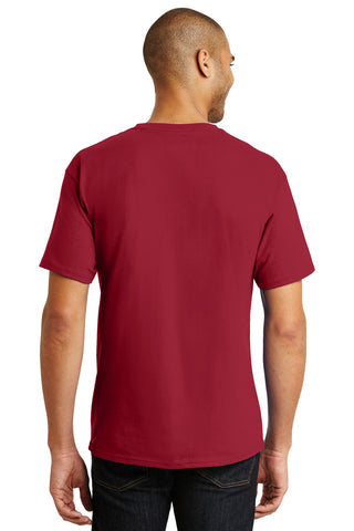 Hanes Authentic 100% Cotton T-Shirt (Deep Red)